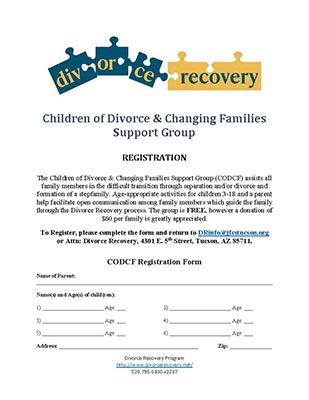 Divorce Recovery CODCF Registration Form