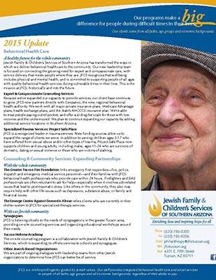 JFCS 2015 Annual Report Update Cover