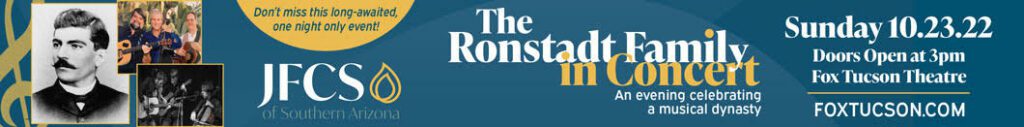 Ronstadt Family Concert Banner