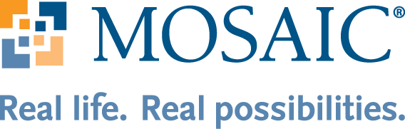 Mosaic Logo with Tagline web